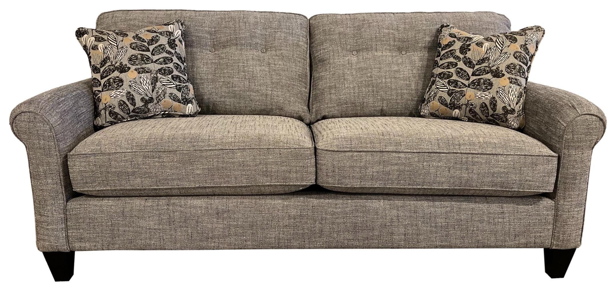 LaZBoy Laurel Stationary Button Tufted Sofa Van Hill Furniture Sofas